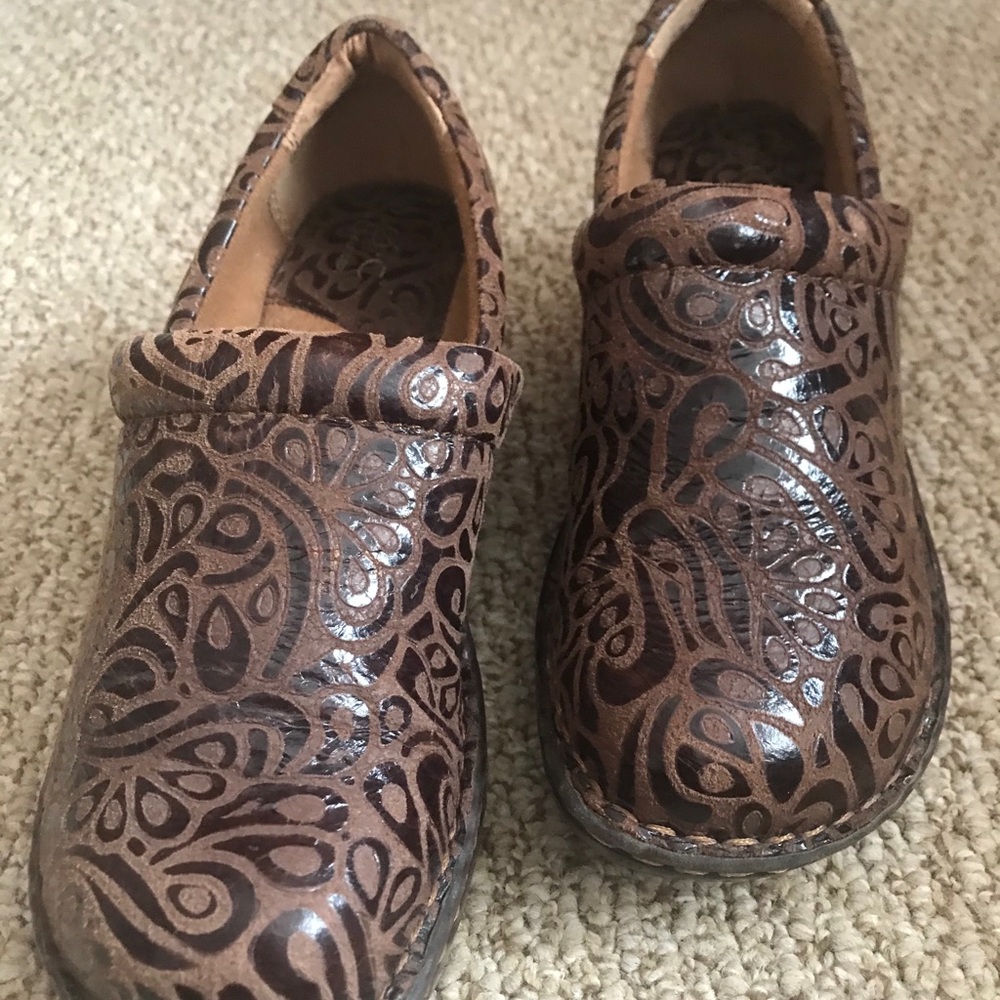 Born Leather Clogs
